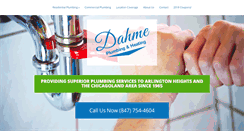 Desktop Screenshot of dahmeplumbing.com